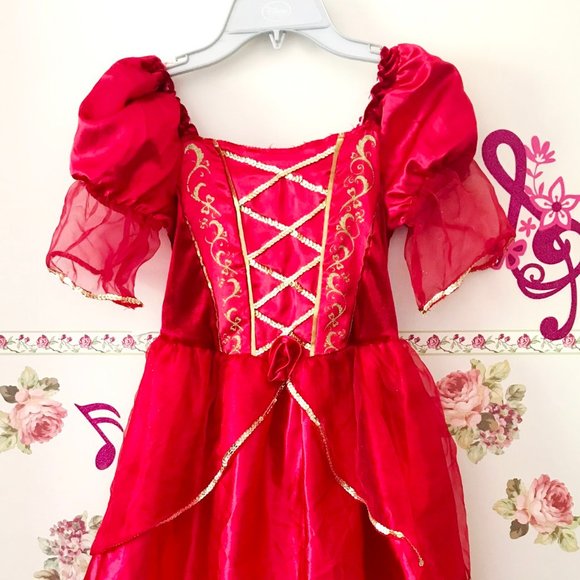 Costumes Princess Girls Red Gold Dress Halloween Costume Elena Of